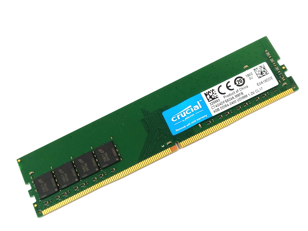 Оперативная память Crucial 4 GB DDR4 2400 MHz (CT4G4DFS824A.M8FB) б/у